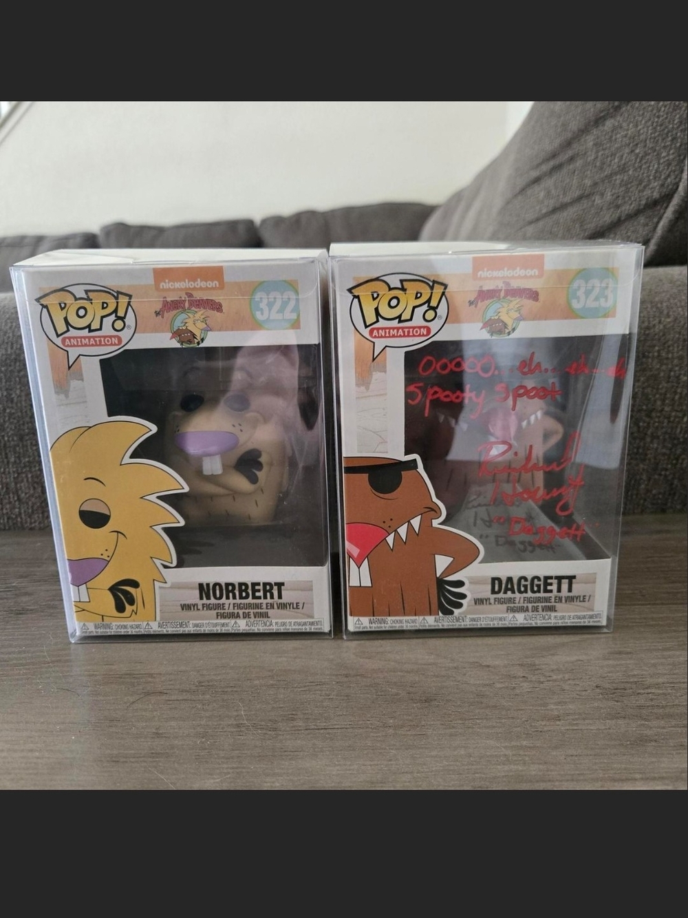 Angry Beavers Funko Lot Including Authentic Signiature